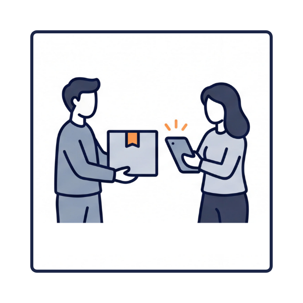 Illustration for Handover and proof of presence
